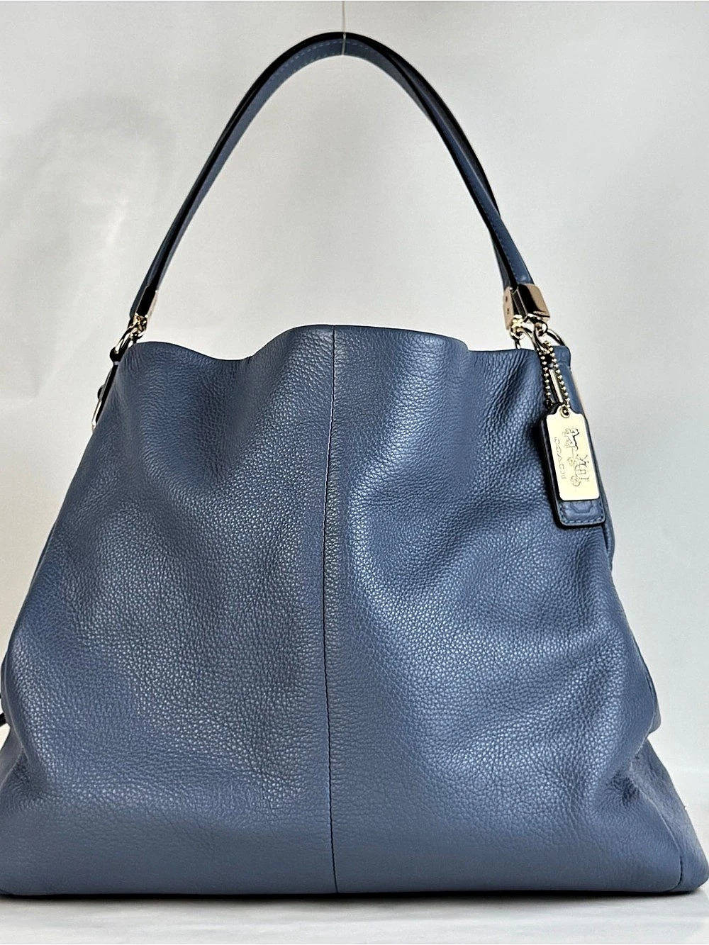 COACH Madison Phoebe Shoulder Bag Leather Hobo Blue 26224